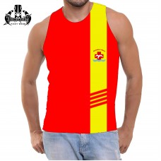 6017 REGATA SALVA VIDAS VERMELHA COM FAIXA AMARELA 